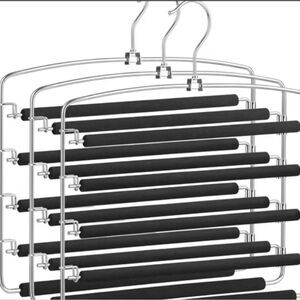 Monaco Home 4-Tier Swing Arm Hanger w/Non-Slip Coated Clips